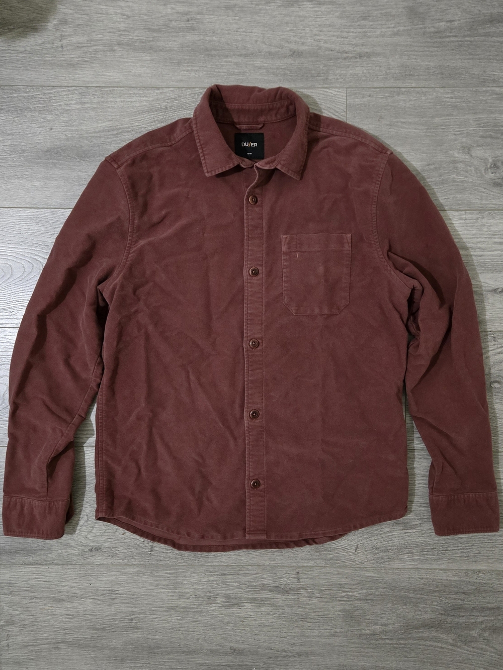 DUER Heavyweight Moleskin Shirt - Men's Medium (M)